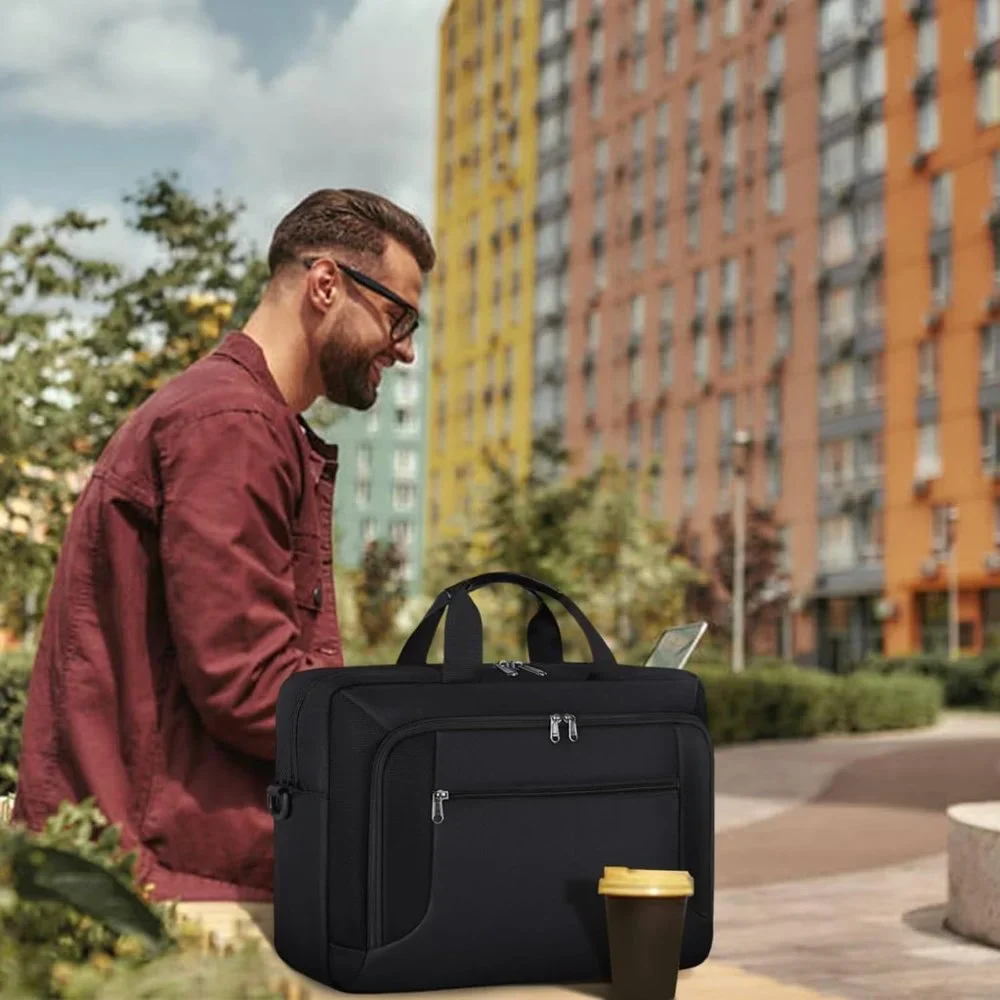 Men's Black waterproof Laptop bag 17.3 Inch